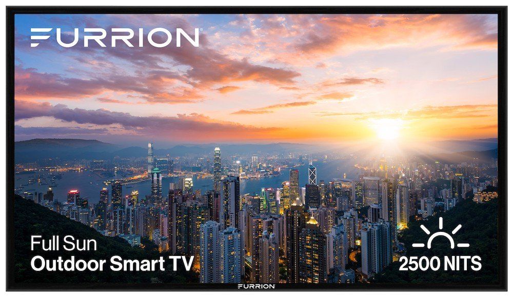 a photo of Aurora Full Sun Pro Series 4K LED Outdoor TV