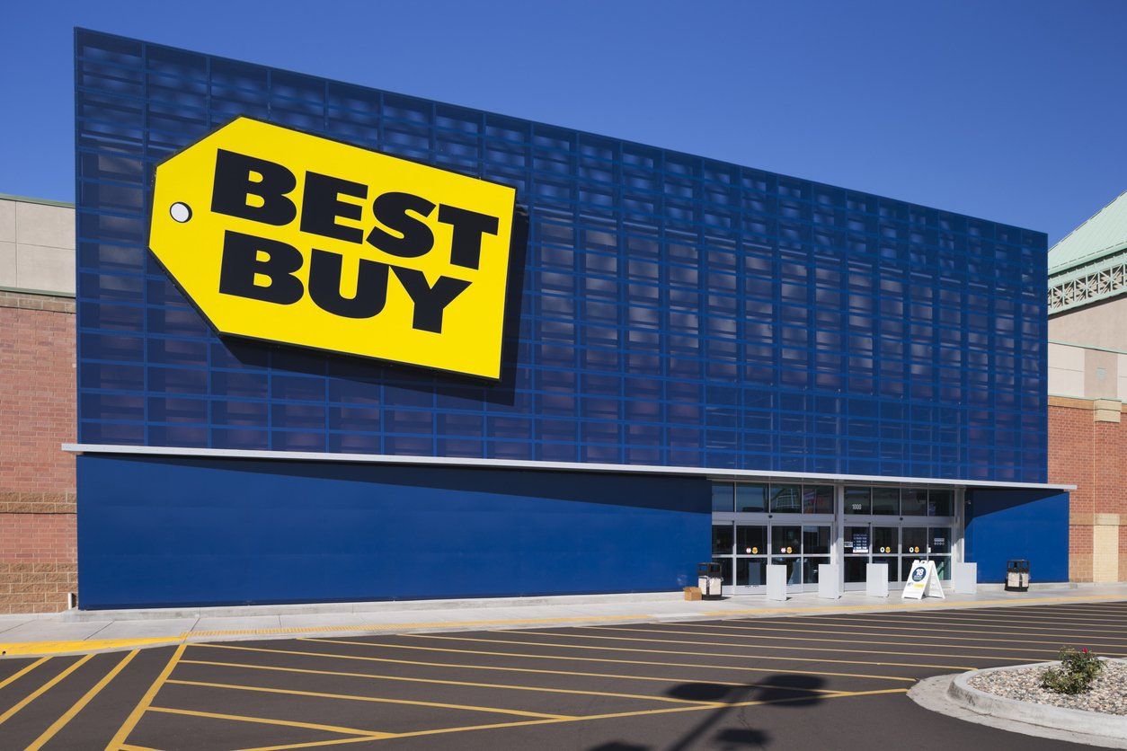 Best Buy Retail Storefront in Richfield, Minnesota. stock photo