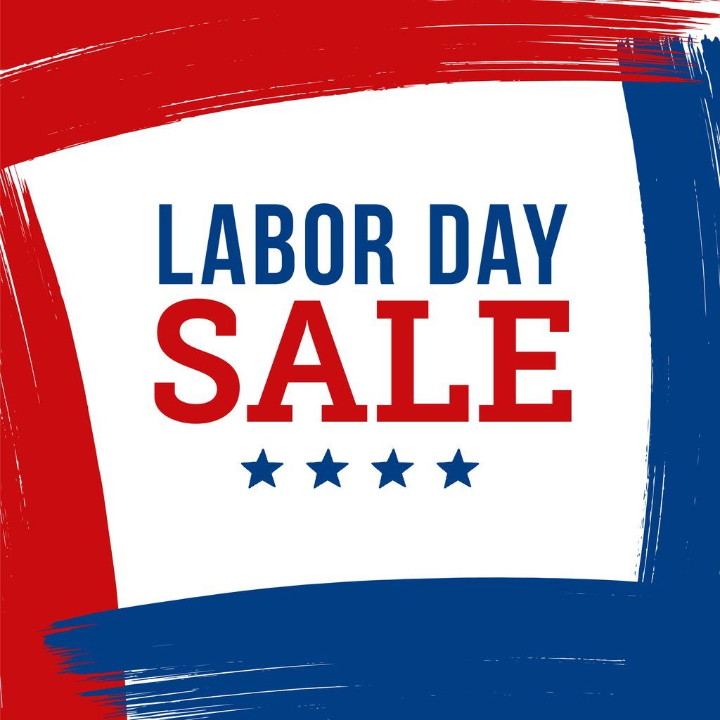 an illustration that says Labor Day Sale