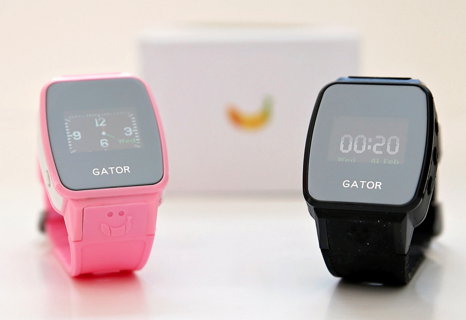 a photo of two Gator smartwatches