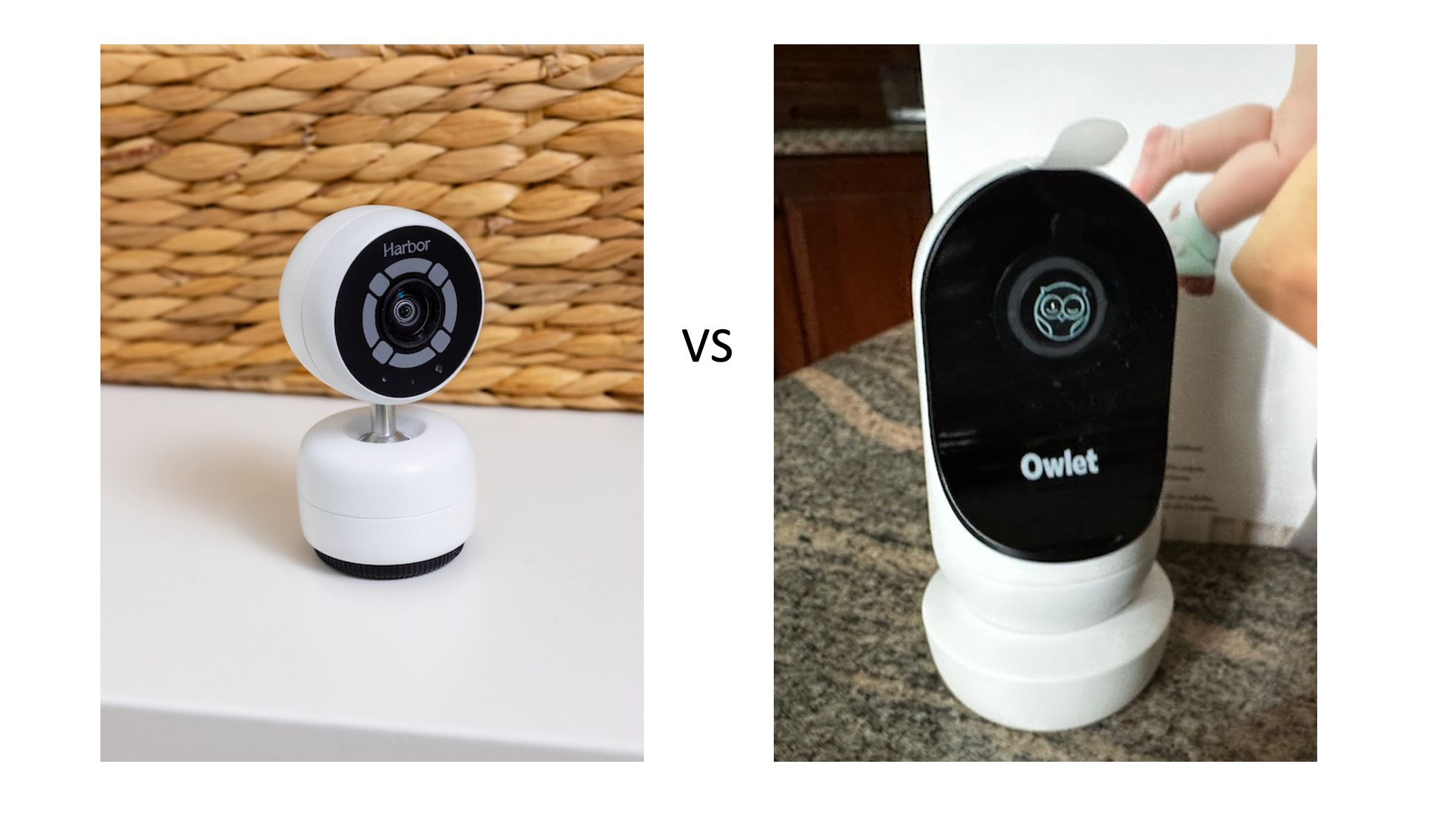 photos of Harbor Baby Monitor camera and Owlet Camera