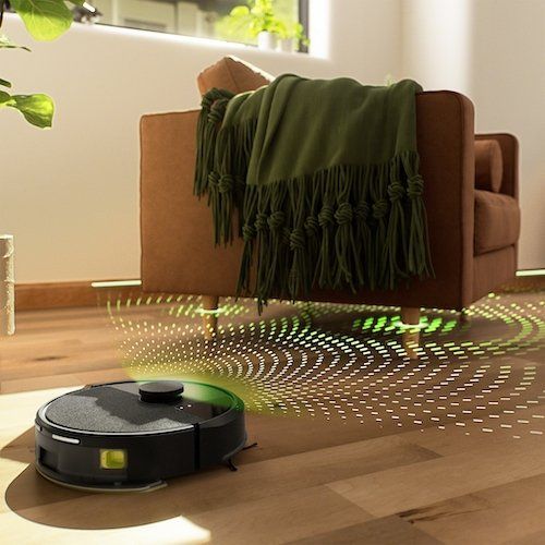 photo of Roomba 105 Series robot vacuum cleaning a floor