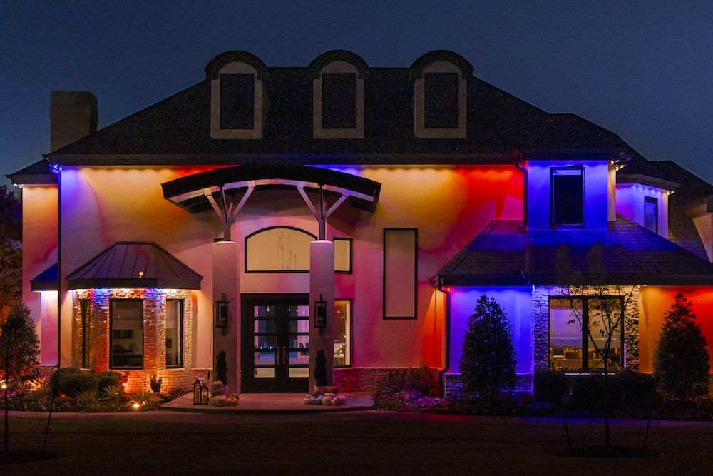 a photo of a home with Jasco's Eternity Lights