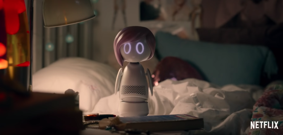 Screenshot of smart speaker in Black Mirror episode