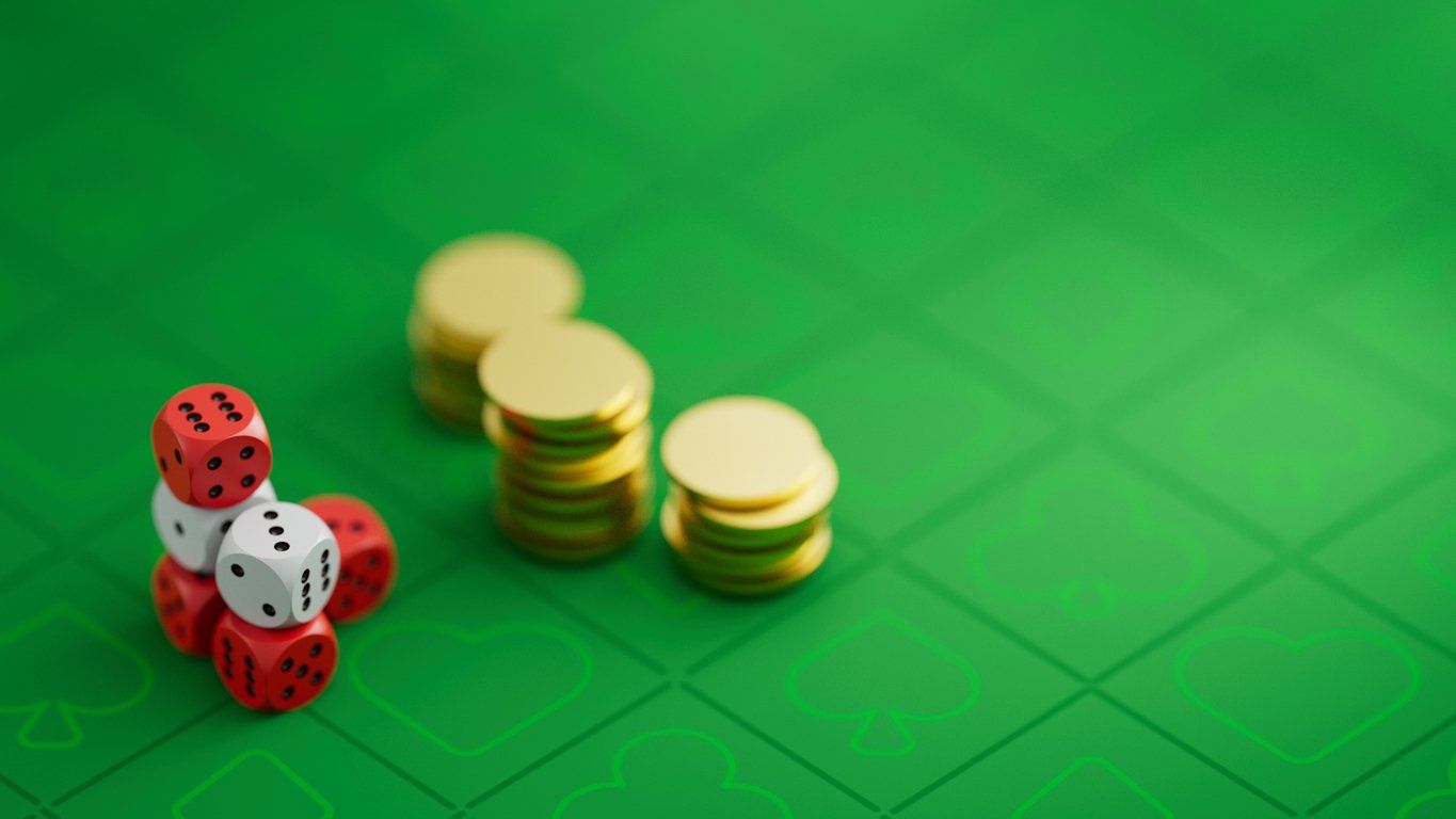 Dice, Gambling Chips, Gambling, Dice Table, Gaming stock photo