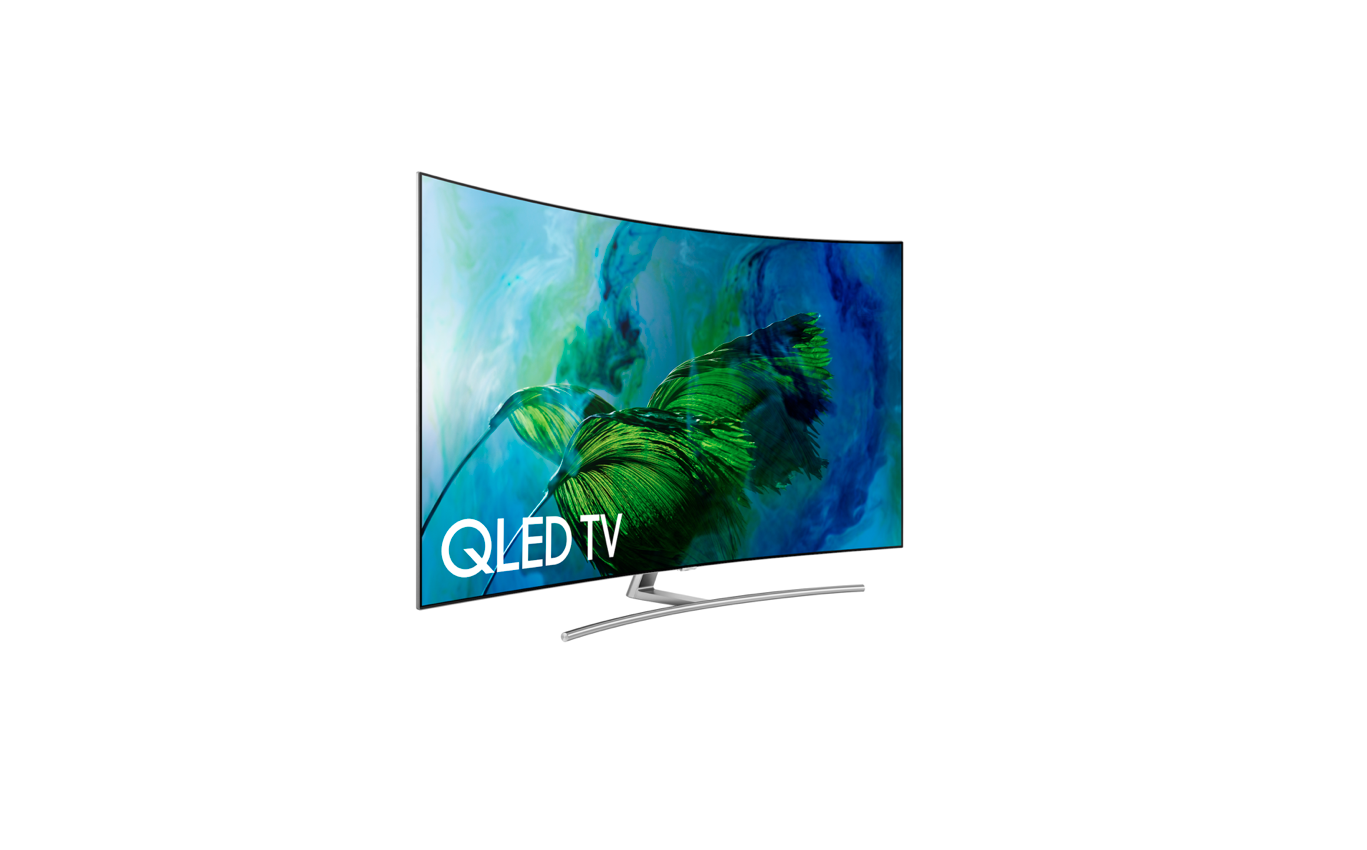 a product shot of Samsung Q8C smart tv